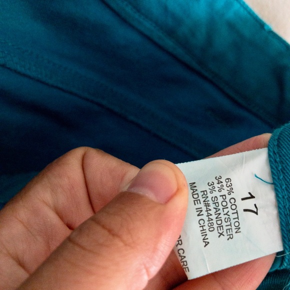 TINSELTOWN NWOT Aqua blue pants - Picture 3 of 4